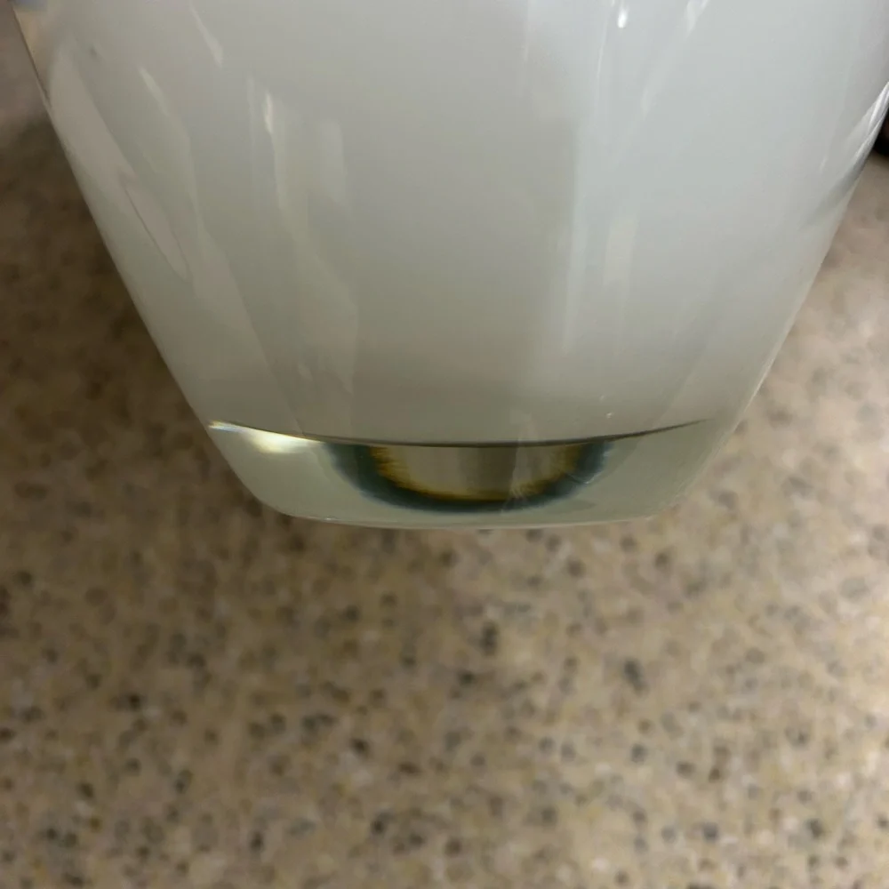 Gorgeous IKEA white Glass Hand Made Vase.